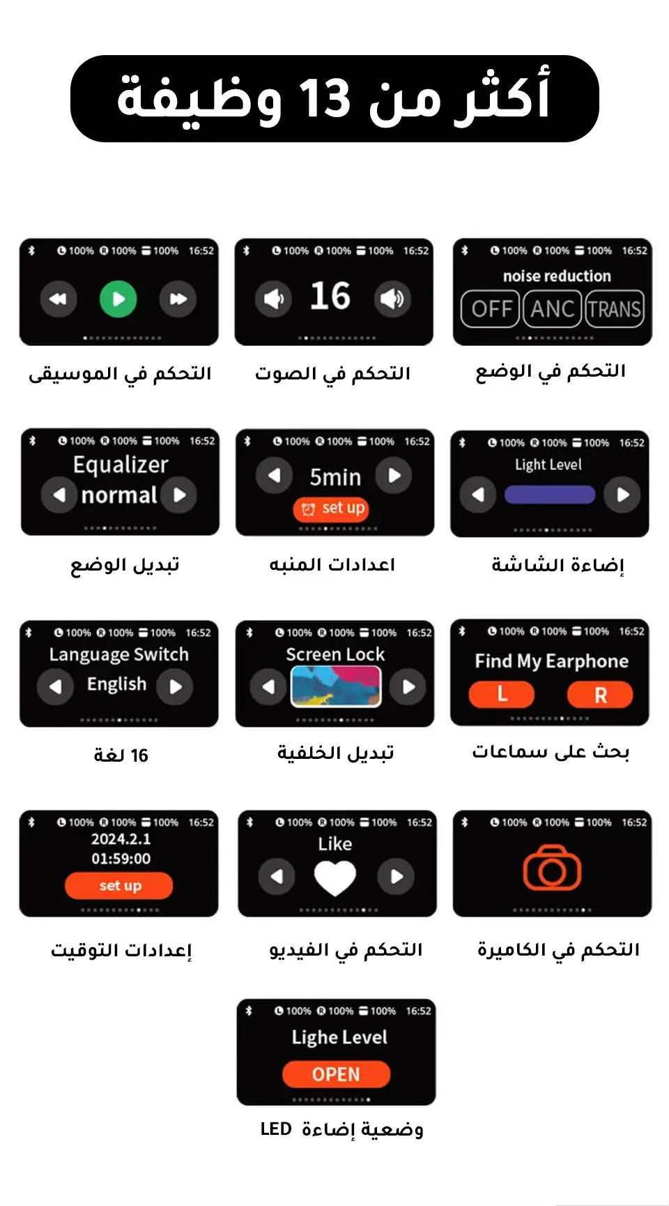 سماعات Airpod A9 Pro الأصلية